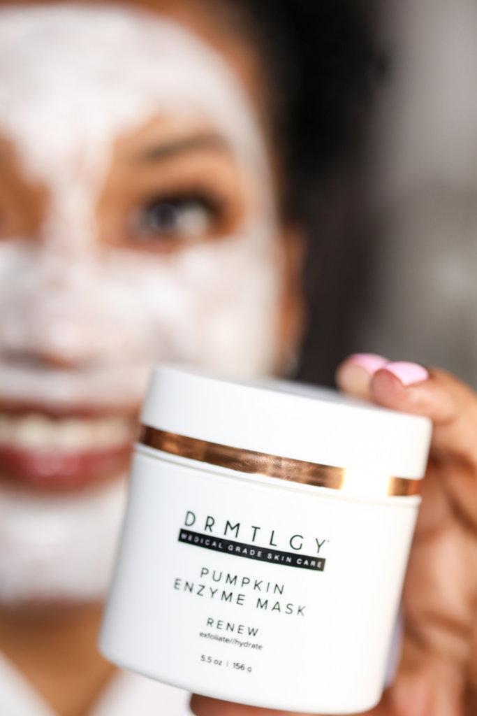 black woman drmtlgy pumpkin enzyme mask review